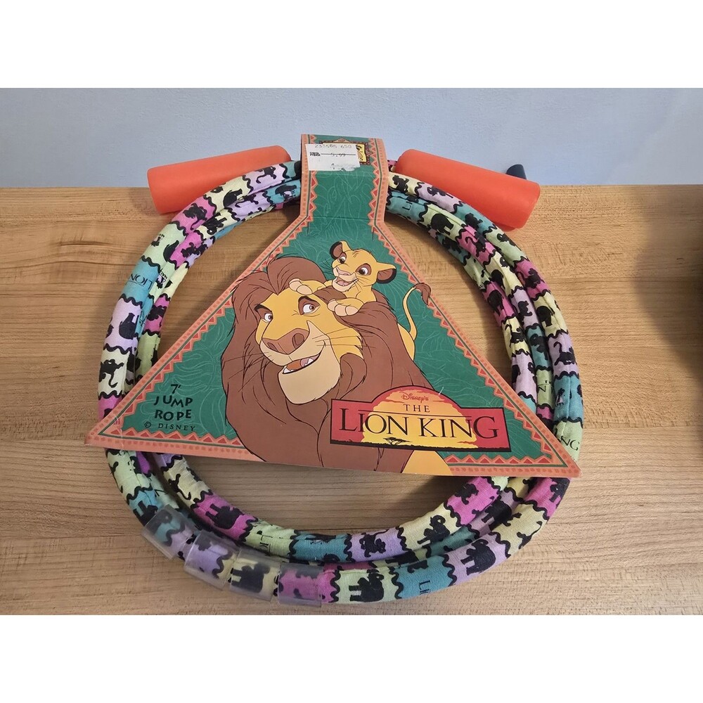 Vintage 1993 Disney Lion King 7' Jump Rope Maui Toys Simba Mufasa Timon Pumbaa